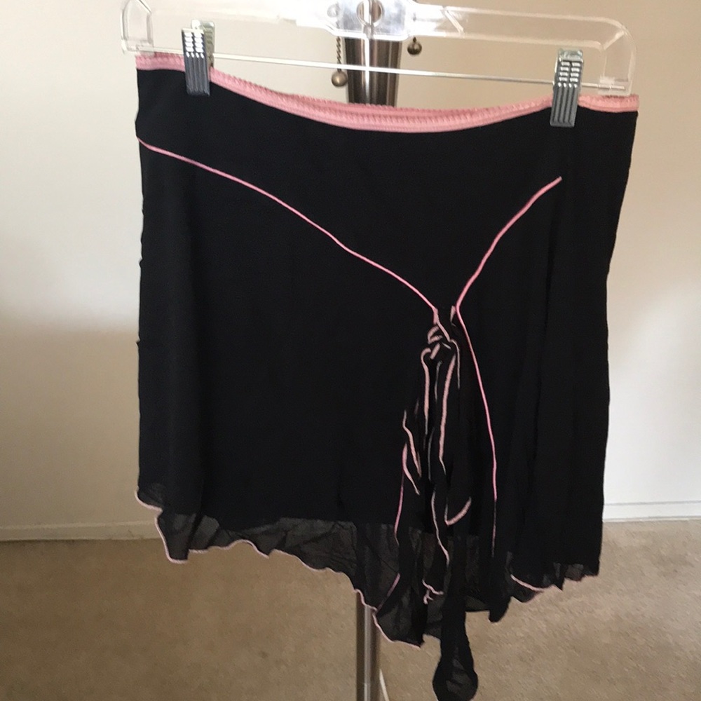 Black Frilled Skirt